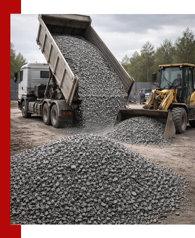 Доставка и продажа щебня гранитного в Орле