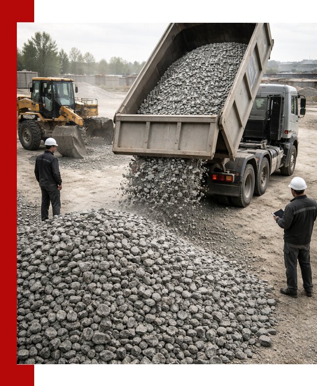 Доставка гранитного щебня фракции 20-40 в Орле