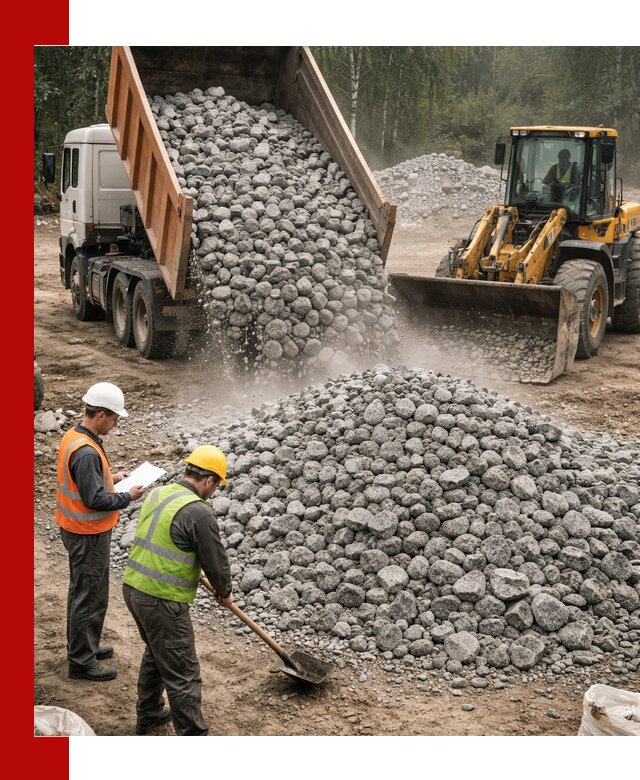 Гранитный щебень фракция 70-150 доставка в Орле