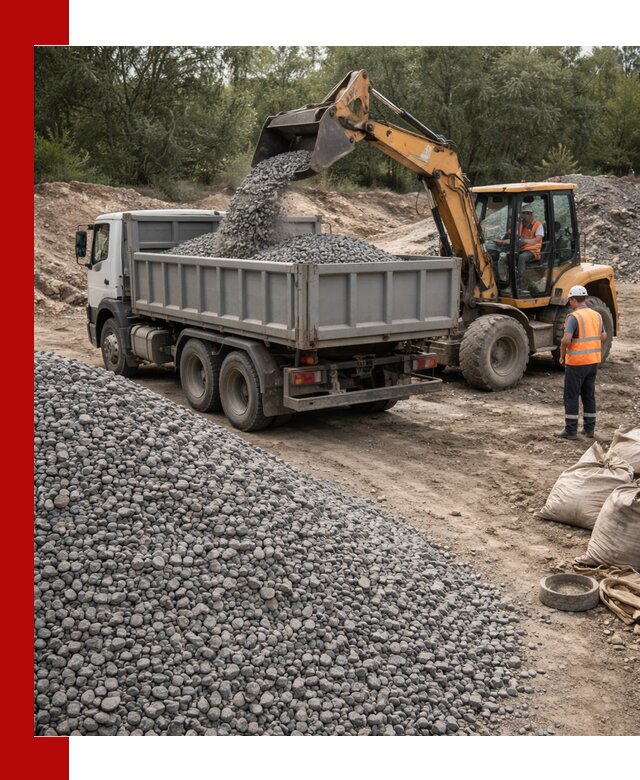 Доставка гравийного щебня в Орле оптом и в розницу
