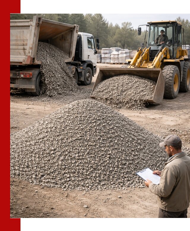 Гравийный щебень фракция 5–10 с доставкой в Орле