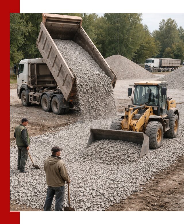 Купить гравийный щебень фракция 20-40 в Орле с доставкой