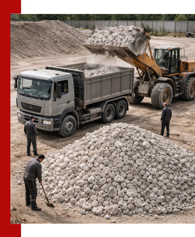 Известняковый щебень фракция 70–150 с доставкой в Орле