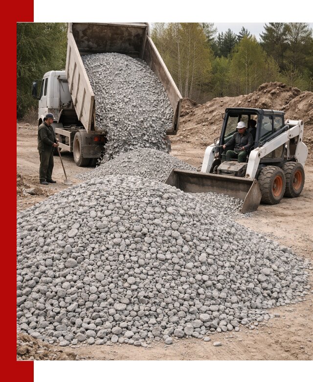 Доставка доломитового щебня в Орле напрямую от карьера