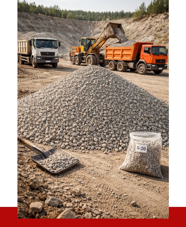Доломитовый щебень фр. 5-20 в Орле от 4252 р. | ПРОНЕРУДОрл