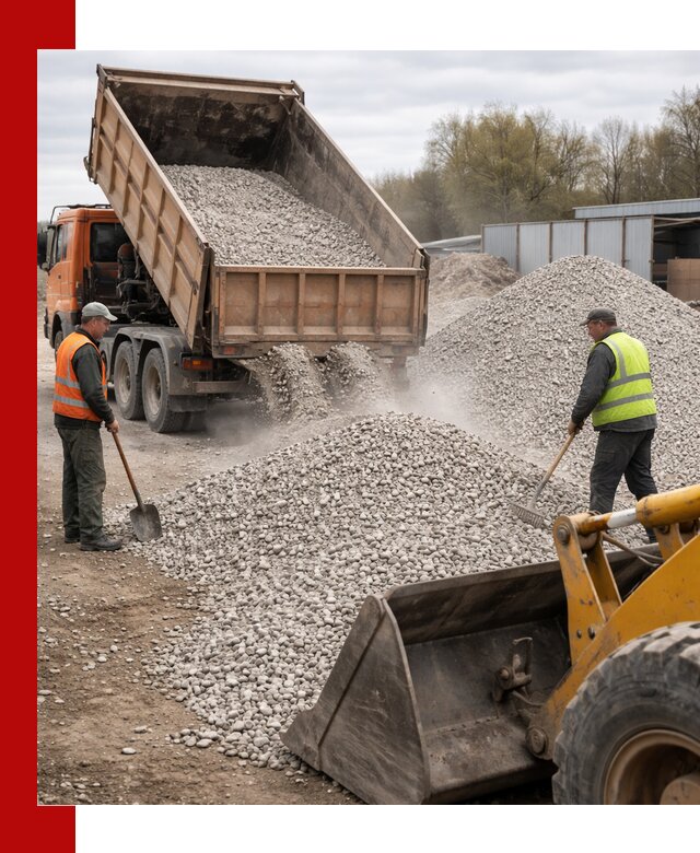 Доломитовый щебень фракции 5-20 с доставкой в Орле