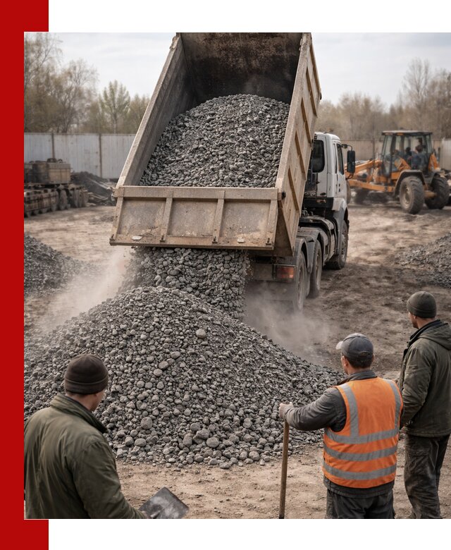 Доставка шлакового щебня в удобные сроки по выгодной цене в Орле