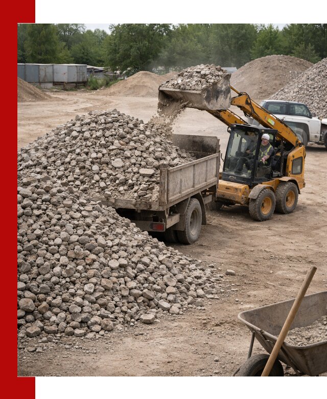 Доставка вторичного щебня в Орле для строительных работ