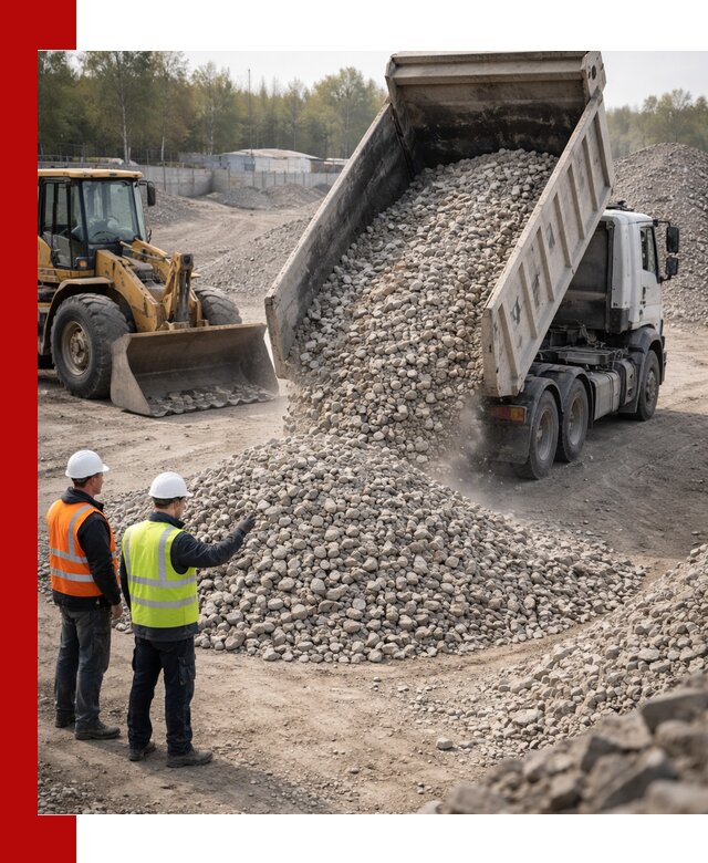 Вторичный щебень фракция 40–70 доставка в Орле