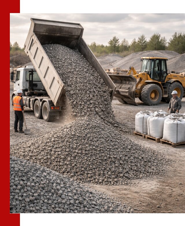 Бетонный щебень фракция 5–20 с доставкой в Орле