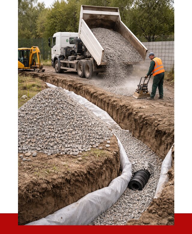 Щебень для дренажа в Орле от 1873 р., ПРОНЕРУДОрл доставка
