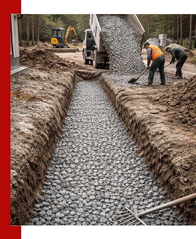 Щебень для дренажа с доставкой в Орле высокого качества