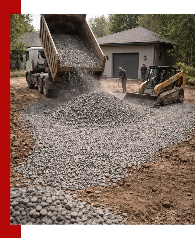 Щебень для парковки в Орле: доставка и укладка качественного материала