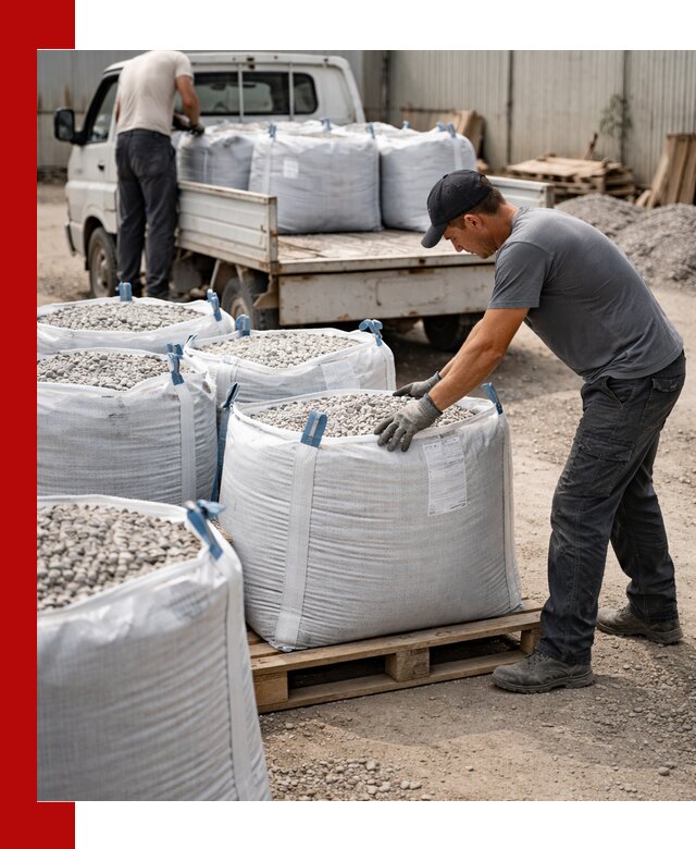 Доставка щебня в мешках по выгодным ценам в Орле