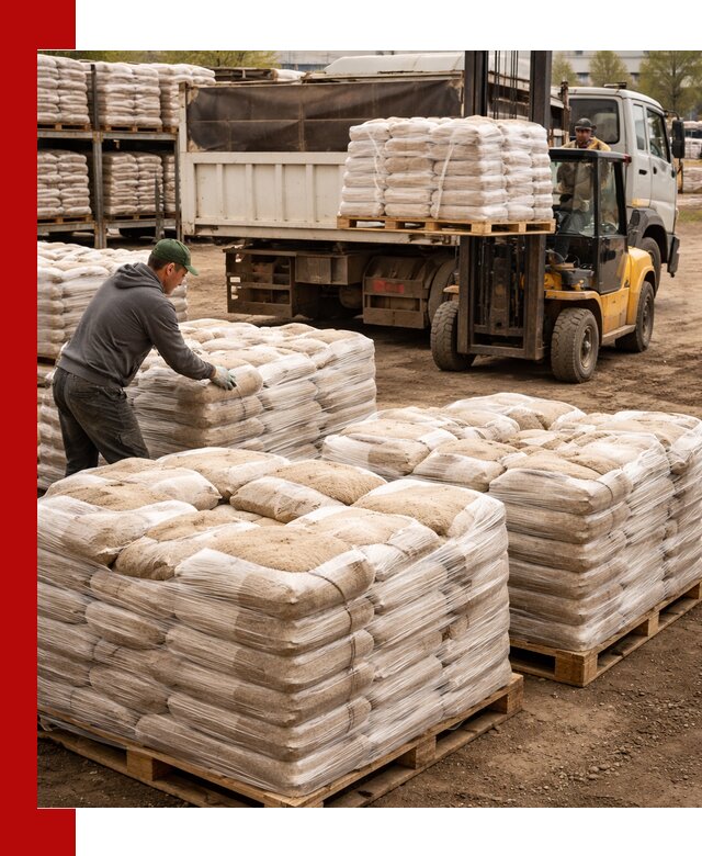 Карьерный песок в мешках с доставкой в Орле