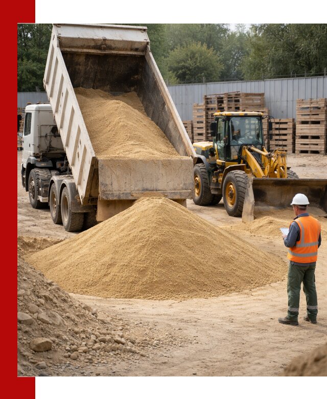 Доставка карьерного мелкозернистого песка в Орле