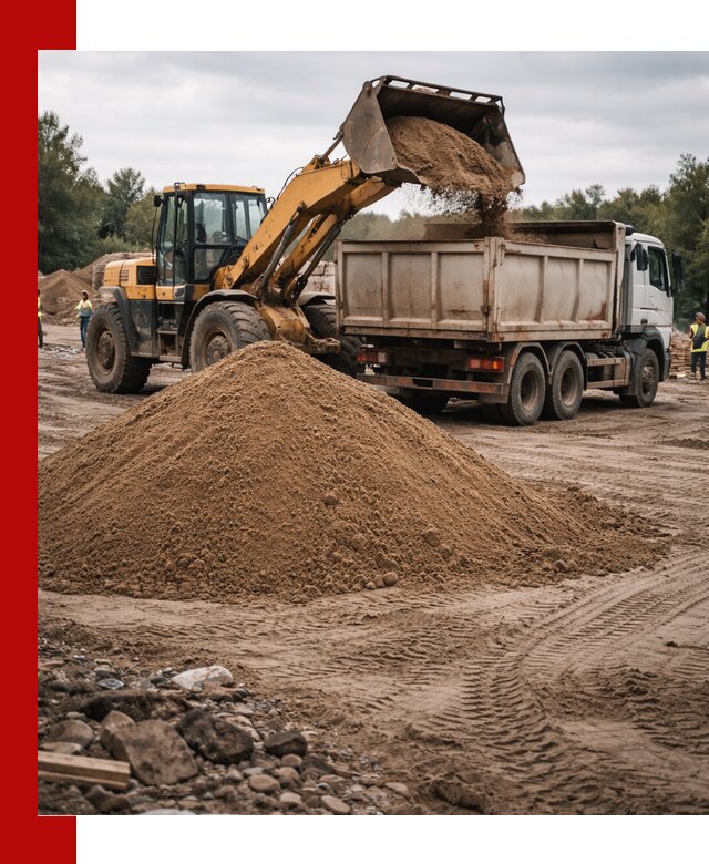 Доставка речного песка навалом в Орле быстро и выгодно