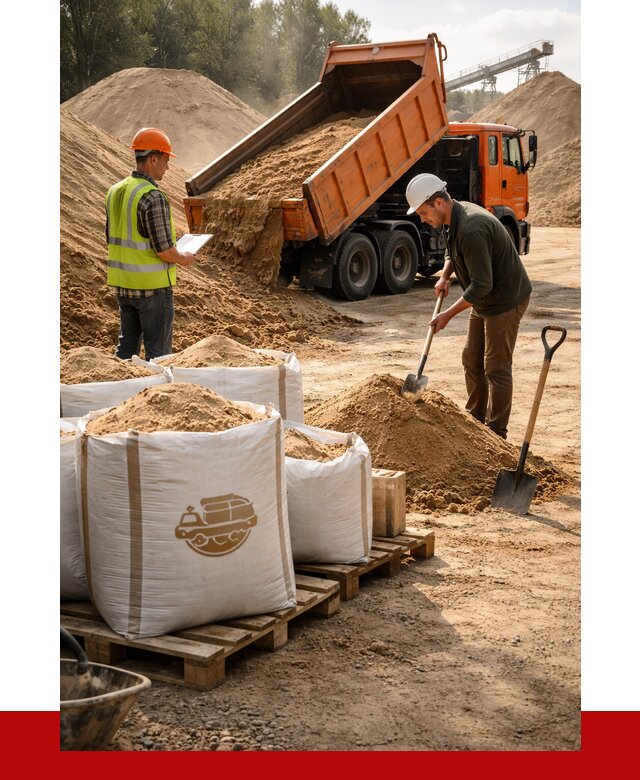 Строительный песок в Орле от 2227 р. с доставкой, ПРОНЕРУДОрл