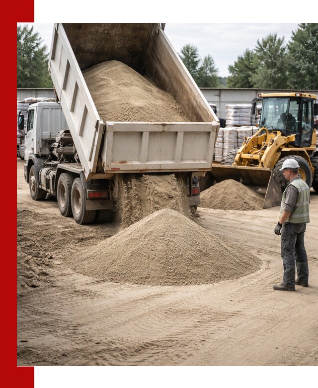 Поставка и доставка песка для бетона в Орле