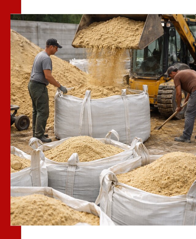 Поставка качественного песка для кладки в Орле