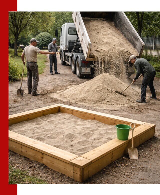 Песок для песочницы с доставкой в Орле недорого и чистый