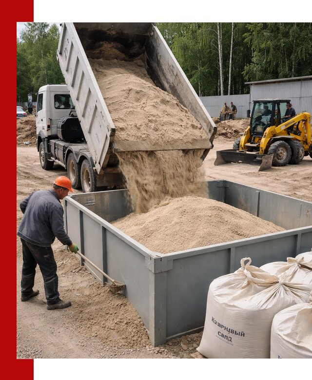 Кварцевый песок для фильтра в Орле — доставка и качество