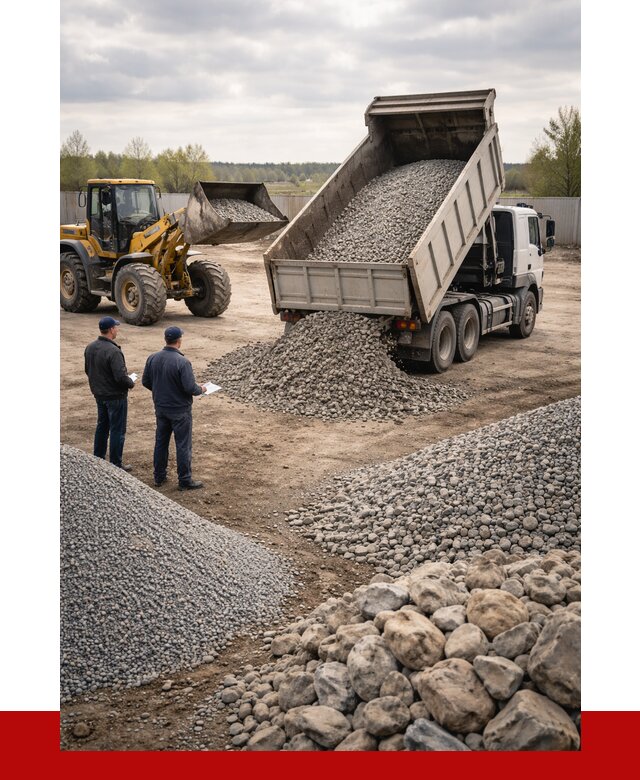 Гравий и камень с доставкой в Орле от 4252 р. - ПРОНЕРУДОрл