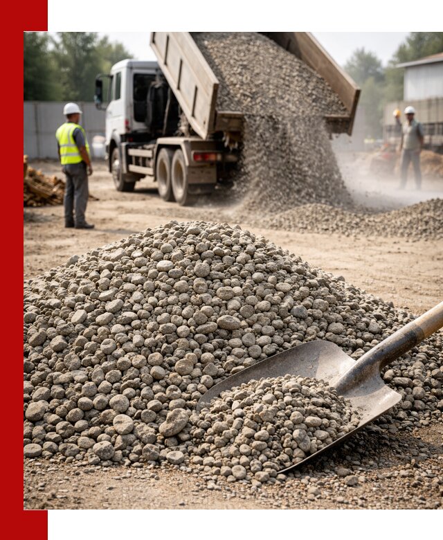 Доставка гравия фракции 20-40 в Орле с самосвалами