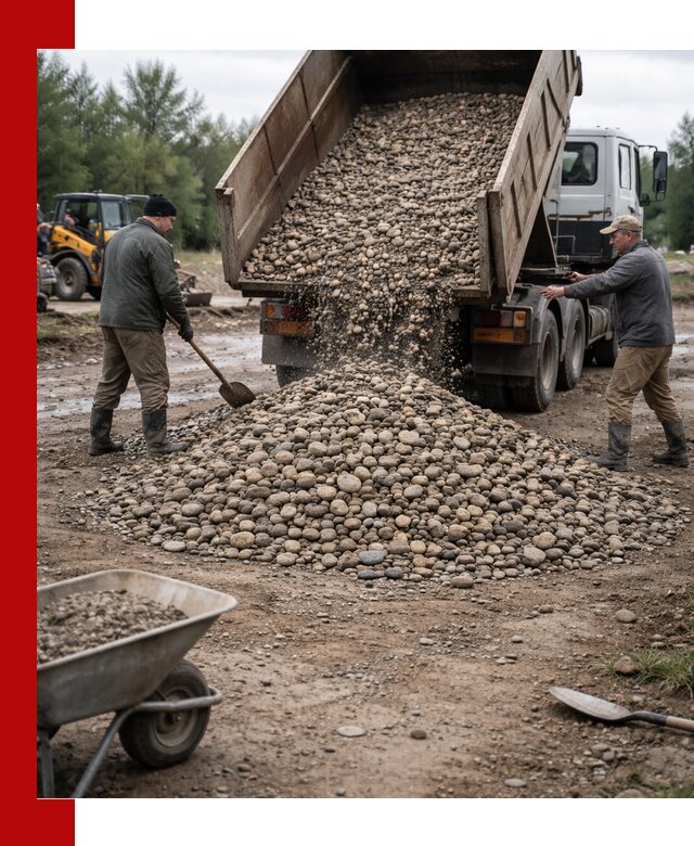 Доставка гальки речной оптом и в розницу в Орле