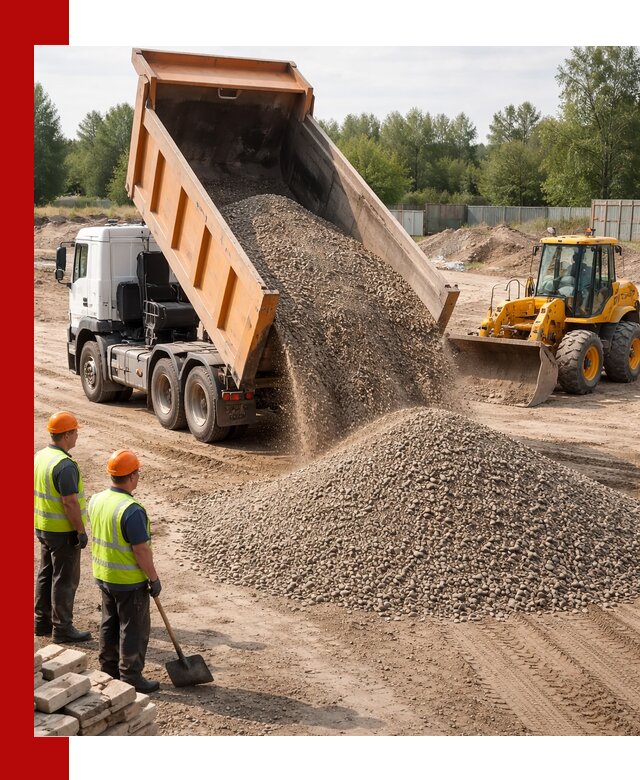 Доставка щебёночно-песчаной смеси ЩПС С7 в Орле