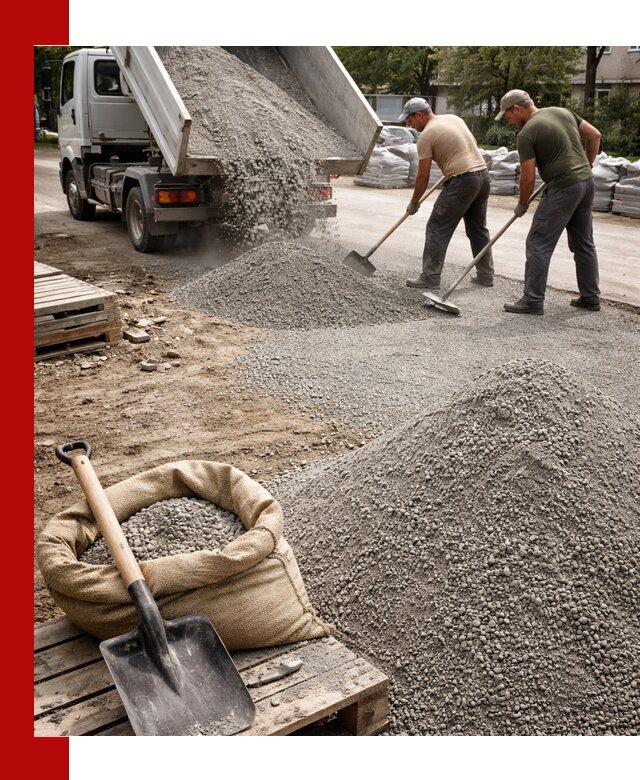 Отсев для тротуарной плитки в Орле — доставка и укладка