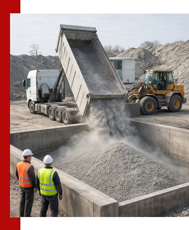 Доставка цемента навалом в Орле крупными партиями