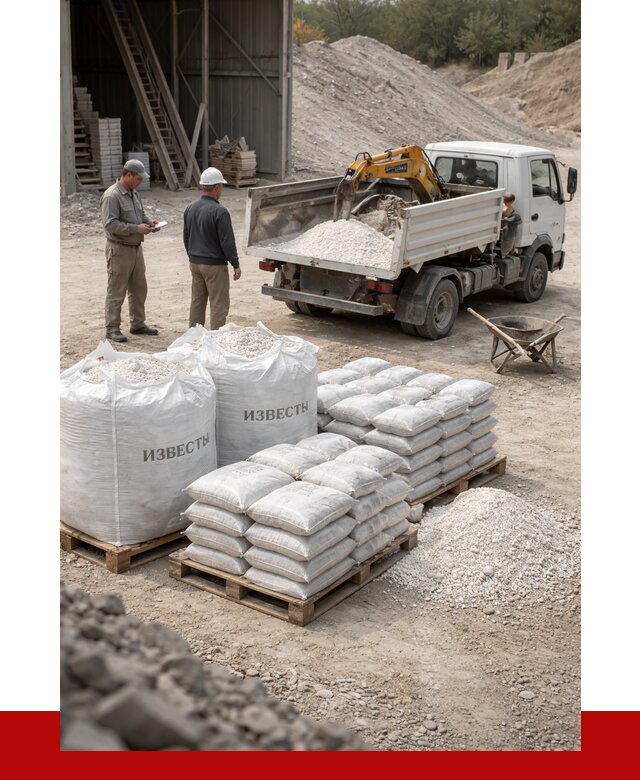 Известь строительная в Орле с доставкой от 4252 р. | ПРОНЕРУДОрл