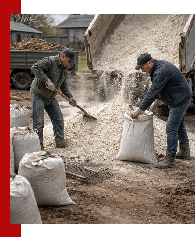 Доставка извести пушонки в Орле оптом и мелким оптом