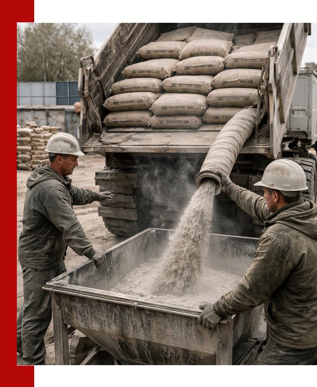 Доставка цемента М400 в Орле оптом и в розницу