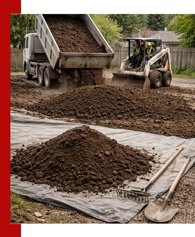 Грунт для отсыпки участка с доставкой в Орле