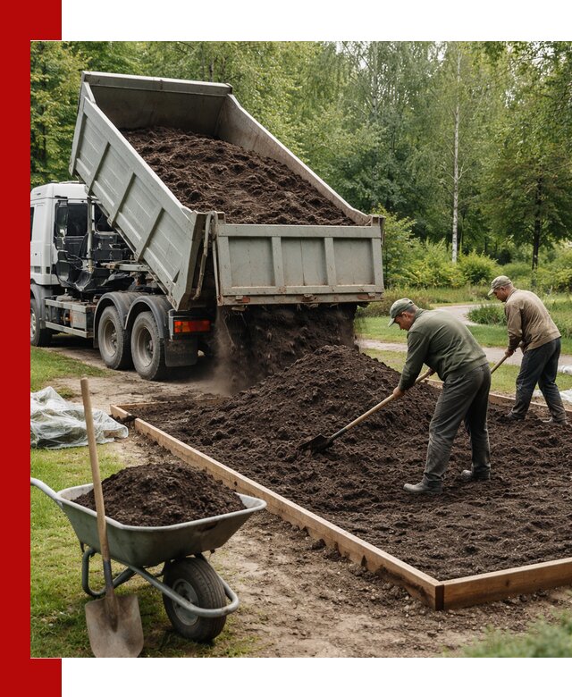 Доставка грунта для озеленения и благоустройства в Орле
