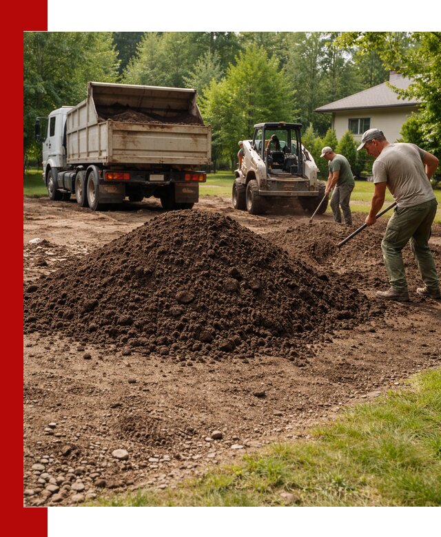Доставка и укладка грунта для газона в Орле