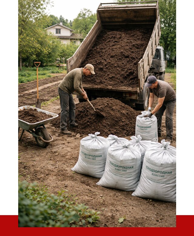 Плодородная смесь в Орле от 4252 р./куб с доставкой | ПРОНЕРУДОрл