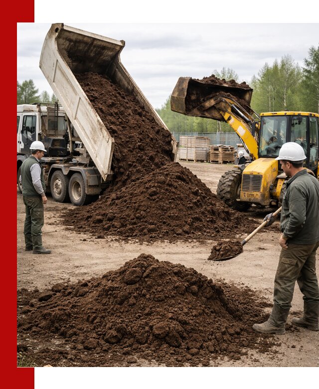 Доставка торфа оптом и в мешках в Орле
