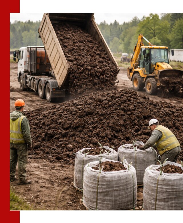 Доставка нейтрального торфа в Орле оптом и в розницу