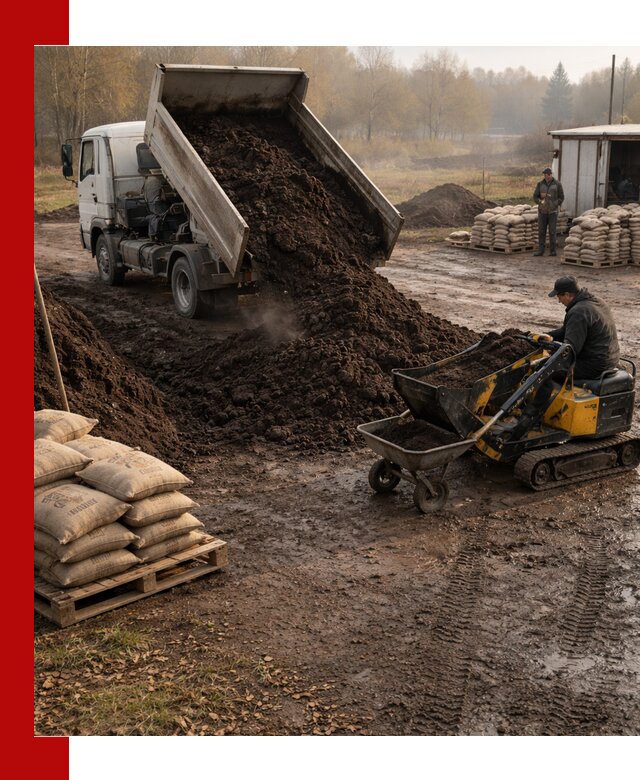 Кислый торф в доставке по выгодным ценам в Орле