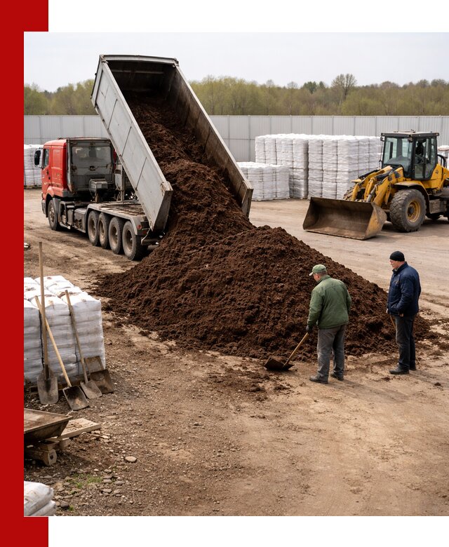 Доставка торфяных смесей оптом и в розницу в Орле