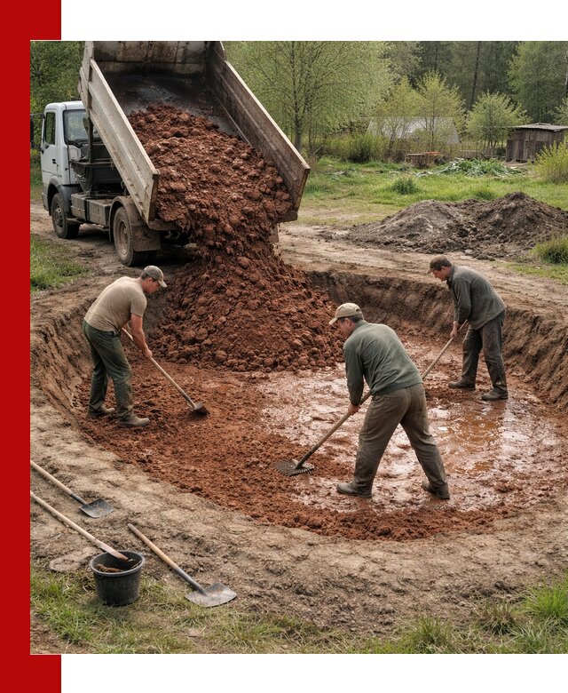 Купить качественную глину для пруда в Орле