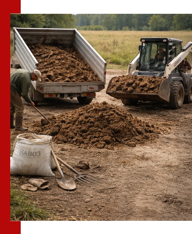 Доставка конского навоза в Орле с разгрузкой и доставкой на объект