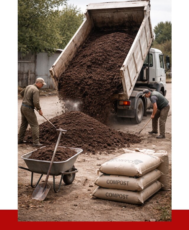 Купить компост в Орле от 4252 р. за куб с доставкой | ПРОНЕРУДОрл