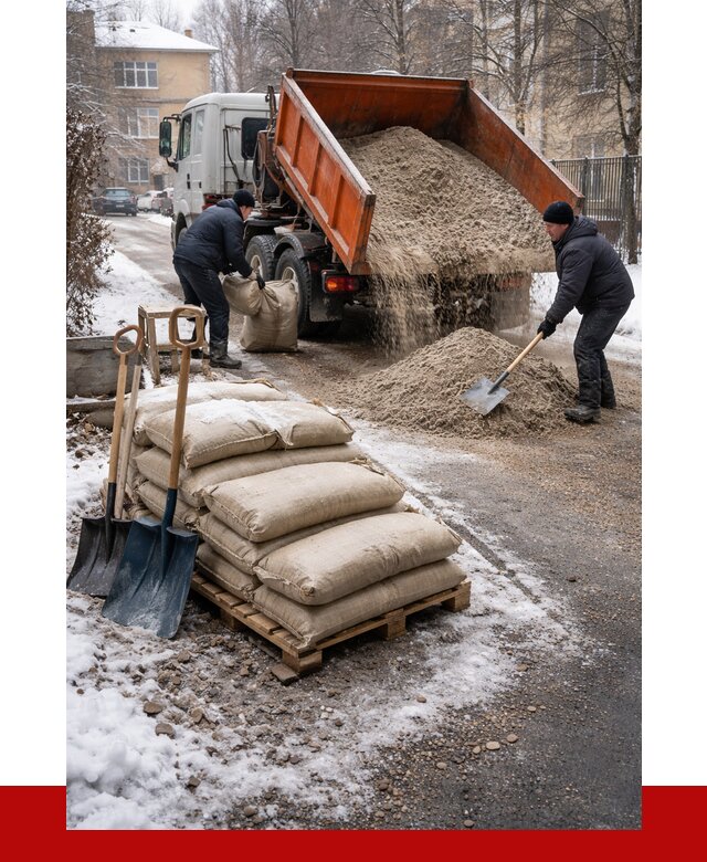 Противогололедные материалы оптом в Орле от 4252 р. | ПРОНЕРУДОрл