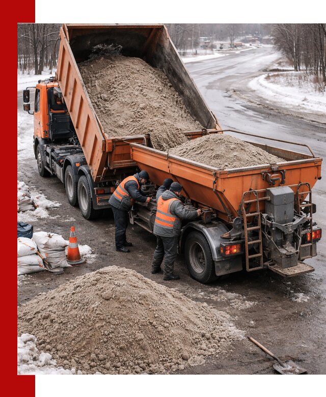 Поставка и вывоз пескосоля в Орле оптом и в розницу