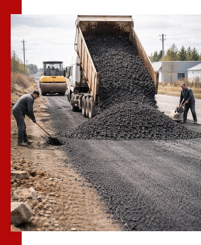 Асфальтовая крошка для дорог в Орле — поставка и доставка