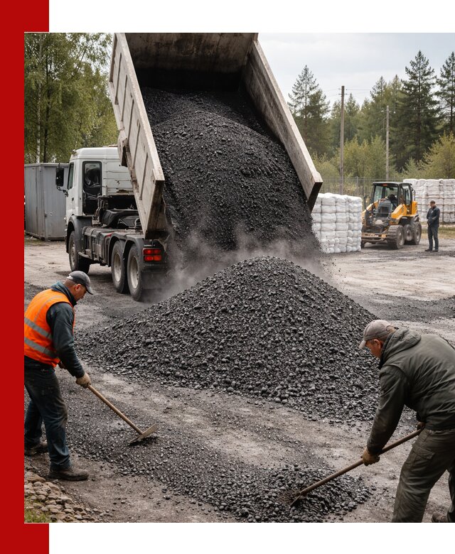 Доставка и продажа асфальтного гранулята в Орле